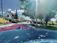 Hier geht es auf der Hinterweilroute rauf in die Hirschstraße. Die Stadt will jetzt die nächsten Routen planen.